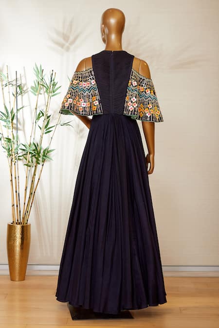 Dinesh Malkani Embroidered Gown 