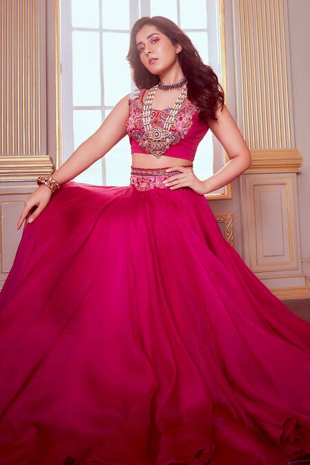 Lehenga Set, Anamika Khanna | Indian fashion dresses, Indian outfits,  Stylish dresses for girls
