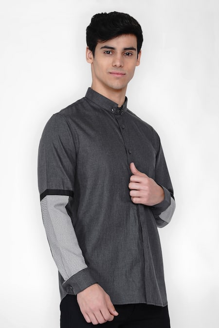 Lacquer Embassy Cut & Sew Casual Shirt 