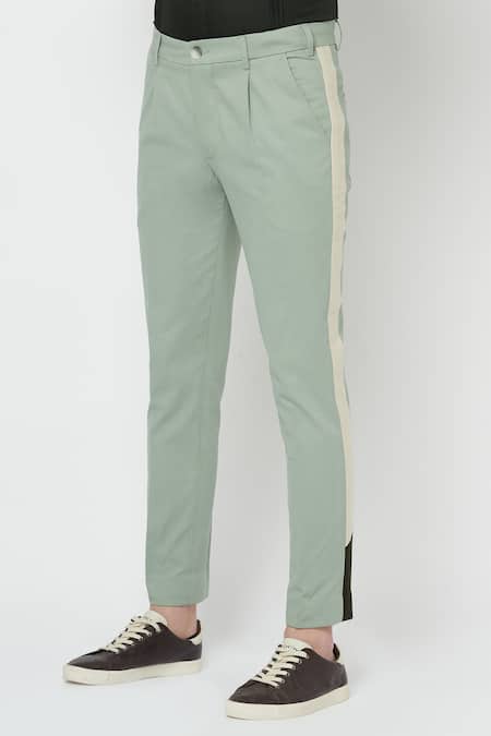 Men Office Pants| Green Dress Pant | Emerald Dress Pants | SAINLY