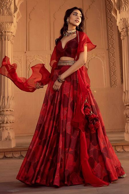 Seeaash Red Beads, Tassels Embellished Belt Online at Aza Fashions Seeaash_Red Beads, Tassels Embellished Belt_Online_at_Aza_Fashions