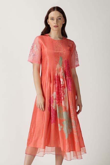 Archana Shah Printed Silk Kurta 