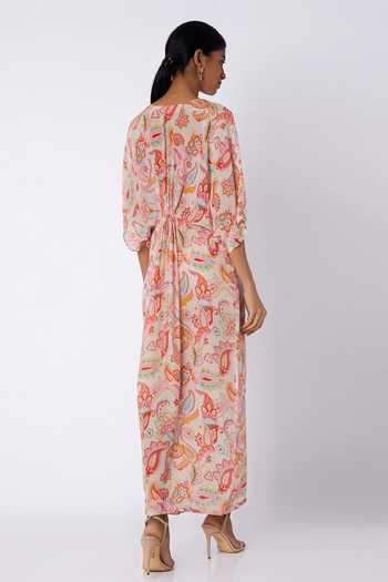 Shop Archana Shah White Bemberg Crepe Printed Kaftan at Aza Fashions Shop_Archana Shah_White Bemberg Crepe Printed Kaftan_at_Aza_Fashions