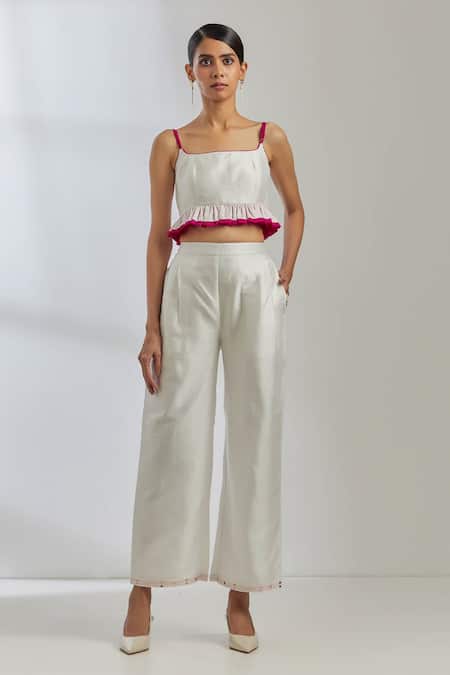 22 Mm Pure Silk Pants Women Jacquard Elastic Waist Long Pocket Versatile  Multicolor Long Pants Silk Pants - AliExpress
