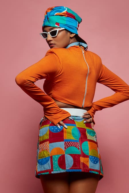 Esha L Amin Knitted Crop Top 