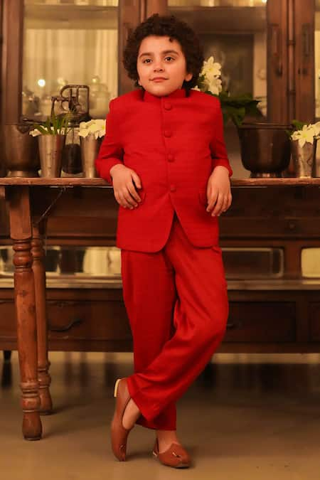 LITTLEENS Ikhtiyar Jodhpur Suit Set 