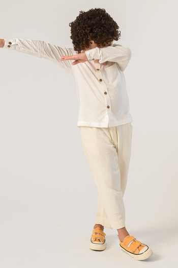 Littleens Organic Cotton White Pant
