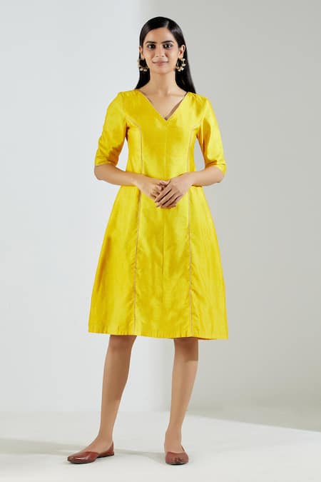 Buy Styli Green A-Line Dress for Women Online @ Tata CLiQ