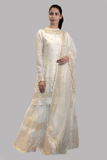 Aksh Chanderi Kurta Lehenga Set 