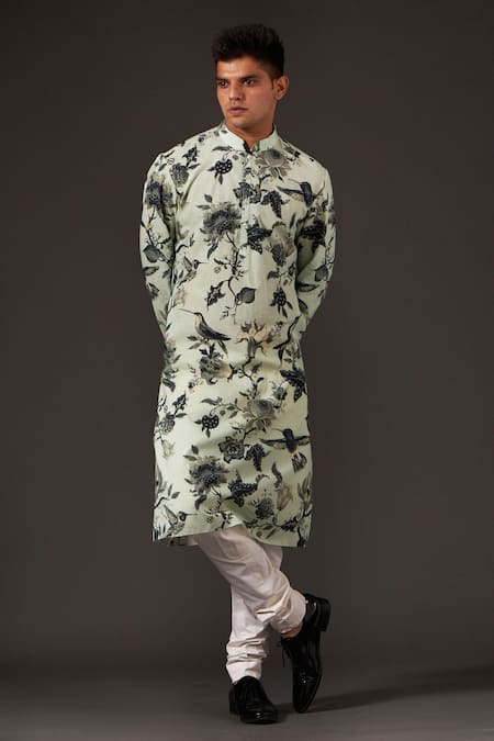 Balance by Rohit Bal Bird & Floral Print Kurta Set 