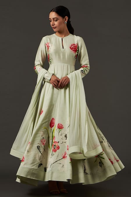 Balance by Rohit Bal Floral Print Anarkali Set 