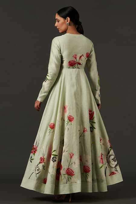 Balance By Rohit Bal Floral Print Anarkali Set 