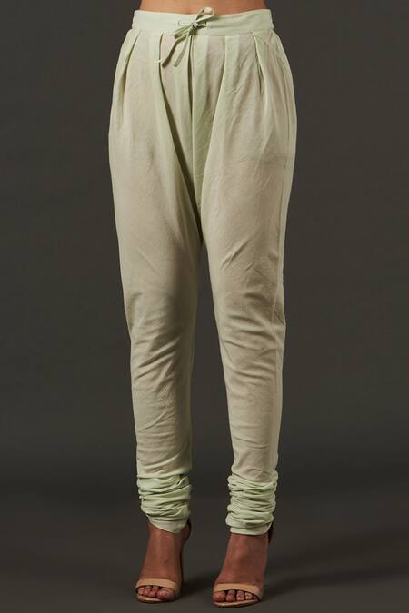 Balance By Rohit Bal_Green , Chanderi, Net And Lining Floral Keyhole Print Anarkali Set _Online_at_Aza_Fashions