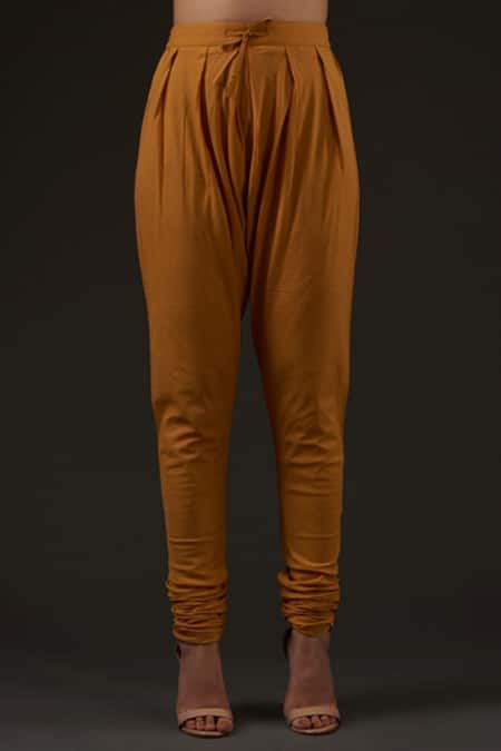 Buy_Balance By Rohit Bal_Yellow Cotton, Chanderi Floral Mandarin Collar Print Kurta Set _Online_at_Aza_Fashions