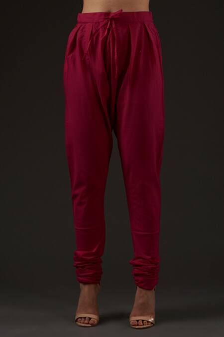 Buy_Balance By Rohit Bal_Pink Cotton, Chanderi Floral Mandarin Collar Embroidered Kurta Set _Online_at_Aza_Fashions