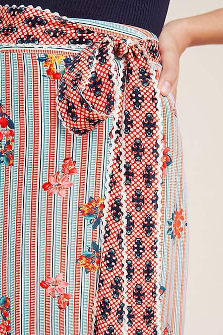 Buy Bhanuni By Jyoti Red Viscose Crepe Printed Midi Skirt Online at Aza Fashions Buy_Bhanuni By Jyoti_Red Viscose Crepe Printed Midi Skirt _Online_at_Aza_Fashions