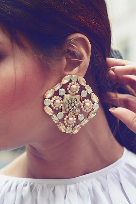 Bblingg Gold Plated Crystal Studs