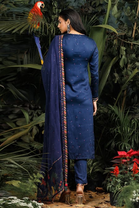 Baise Gaba Modal Satin Printed Kurta Set 