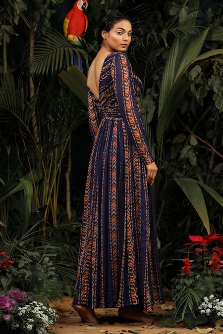 Baise Gaba Chiffon Printed Dress 