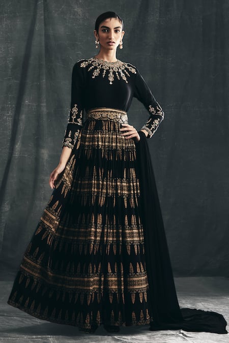 Bhumika Sharma Printed Anarkali with Dupatta 