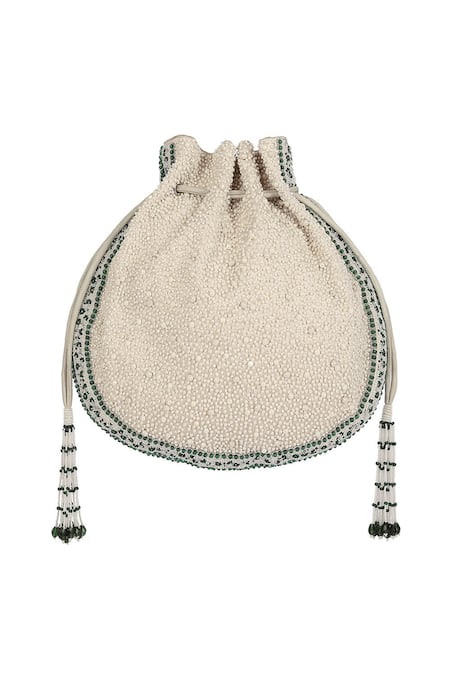Buy_Lovetobag_Ivory Embellished Bijoux Stone Potli _Online_at_Aza_Fashions
