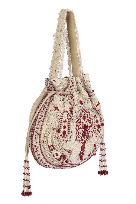 Lovetobag_Ivory Embellished Bijoux Potli _Online_at_Aza_Fashions