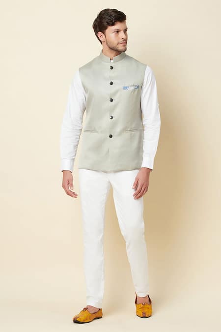 Spring Break Grey Polyester Button Down Bundi