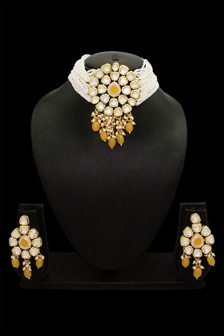 Belsi's Polki Kundan Pendant Choker Set 