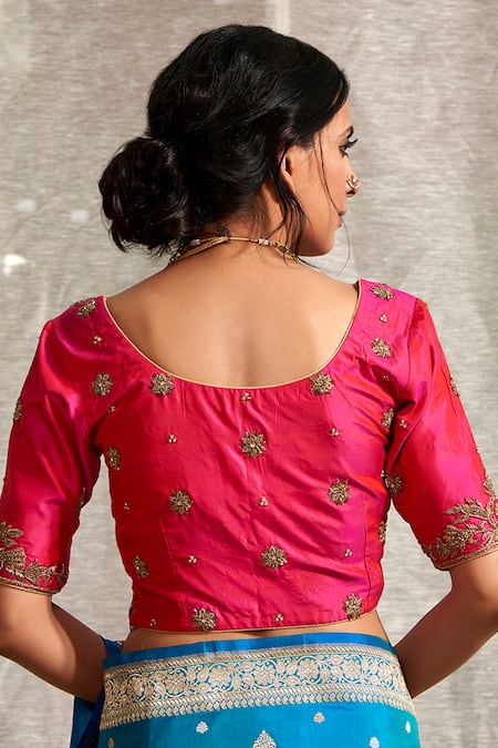 Weaver Story Hand Embroidered Bazuband Blouse 