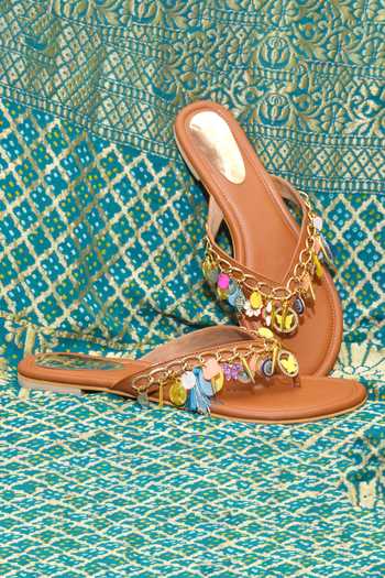 Foot Fuel Blithely Charm Embellished Flats 