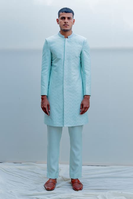 Bohame Silk Sherwani Set 