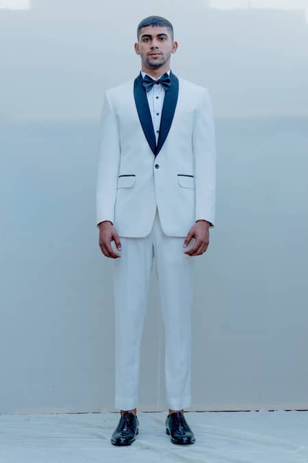ASOS DESIGN slim tuxedo in white suit jacket | ASOS