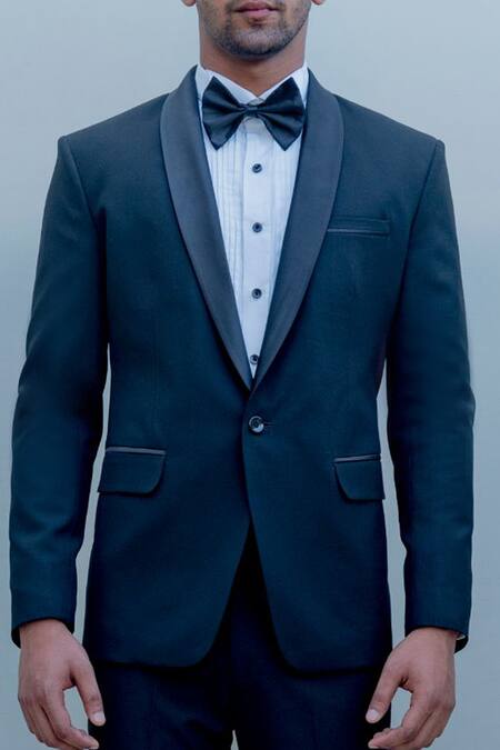 Bohame Black Suiting Tuxedo And Pant Set at Aza Fashions Bohame_Black Suiting Tuxedo And Pant Set_at_Aza_Fashions