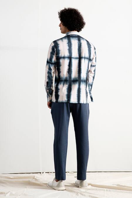 Shop Bohame Beige Bamboo Blend Tie-dye Kurta Set at Aza Fashions Shop_Bohame_Beige Bamboo Blend Tie-dye Kurta Set_at_Aza_Fashions