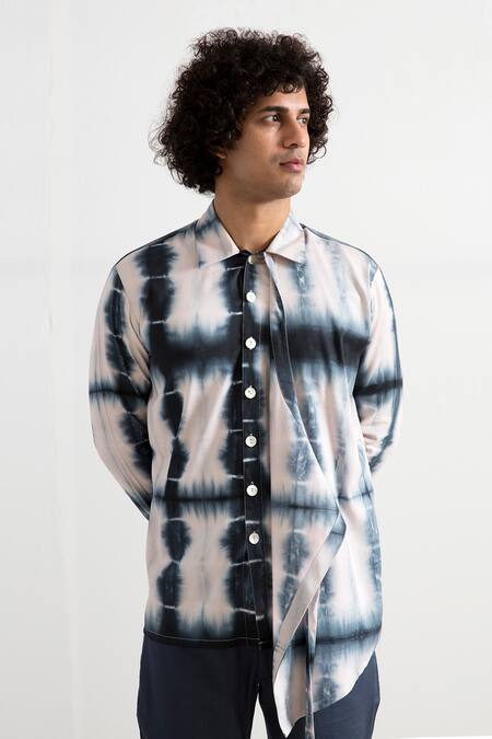 Buy Bohame Beige Bamboo Blend Tie-dye Kurta Set Online at Aza Fashions Buy_Bohame_Beige Bamboo Blend Tie-dye Kurta Set_Online_at_Aza_Fashions