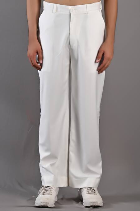 Buy_Bohame_Off White Cotton Satin / Suiting Digital Print Dermot Short Jacket And Pant Set_Online_at_Aza_Fashions