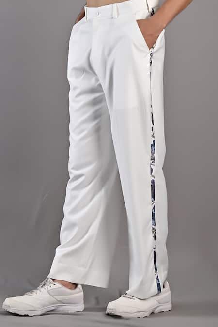 Shop_Bohame_Off White Cotton Satin / Suiting Digital Print Dermot Short Jacket And Pant Set_Online_at_Aza_Fashions