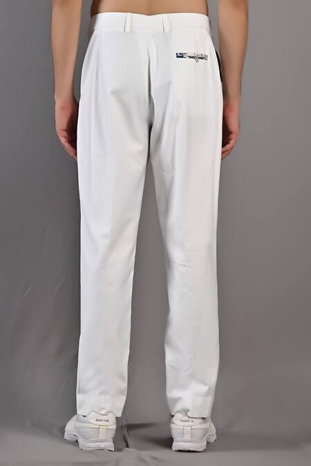 Buy_Bohame_Off White Cotton Satin Digital Print Karl Floral Bandhgala Set_Online_at_Aza_Fashions