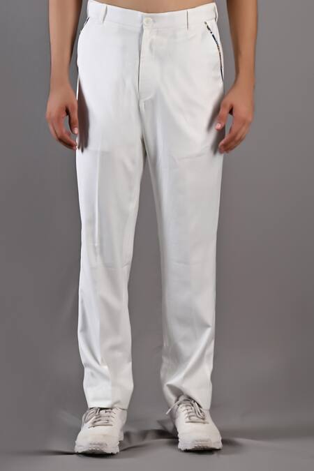 Shop_Bohame_Off White Cotton Satin Digital Print Karl Floral Bandhgala Set_Online_at_Aza_Fashions