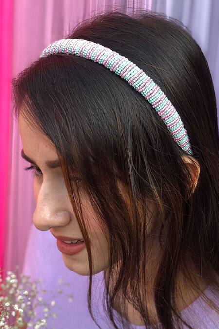 VELVET HEADBAND MULTICOLOR FLOWER PATTERN VELVET HEADBAND MULTICOLOR FLOWER PATTERN