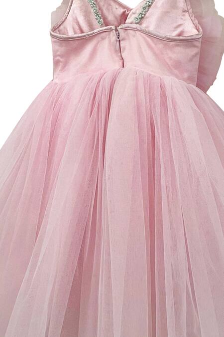 Buy_PA:Paa_Pink Tulle High-low Dress_Online_at_Aza_Fashions