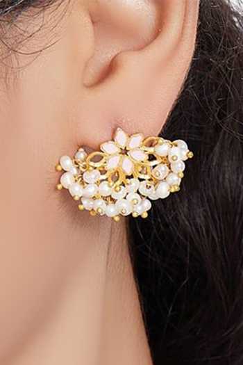Shop_ZARIIN_Gold Plated Pearl Pretty Poised Jewellery Set Gift Box_Online_at_Aza_Fashions