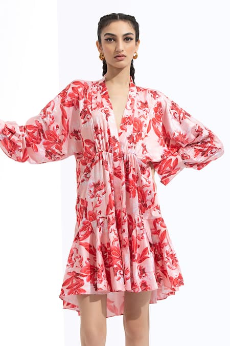 Mandira Wirk Floral Print Dress 