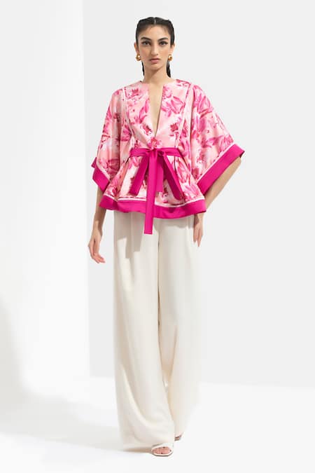 Mandira Wirk Resort Printed Top & Pant Set 