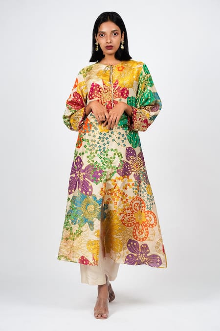 Taavare Floral Print Kurta & Pant Set 