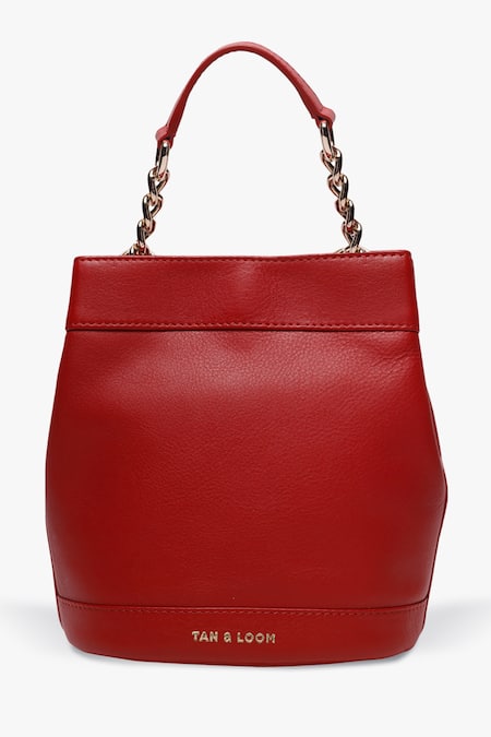 Shop Tan & Loom Red Rani Leather Batwa at Aza Fashions Shop_Tan & Loom_Red Rani Leather Batwa _at_Aza_Fashions