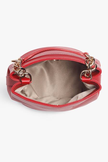 Buy Tan & Loom Red Rani Leather Batwa Online at Aza Fashions Buy_Tan & Loom_Red Rani Leather Batwa _Online_at_Aza_Fashions