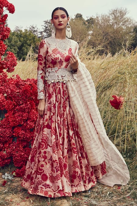 Bhumika Sharma Printed Anarkali With Dupatta 