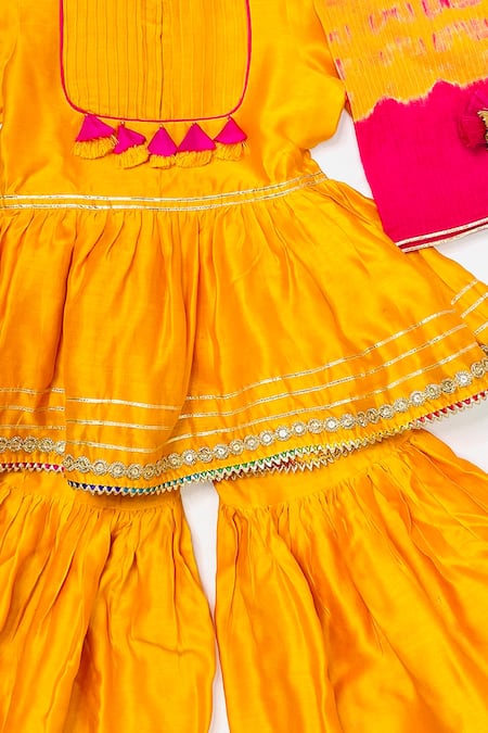 Bagichi Peplum Kurta Sharara Set 