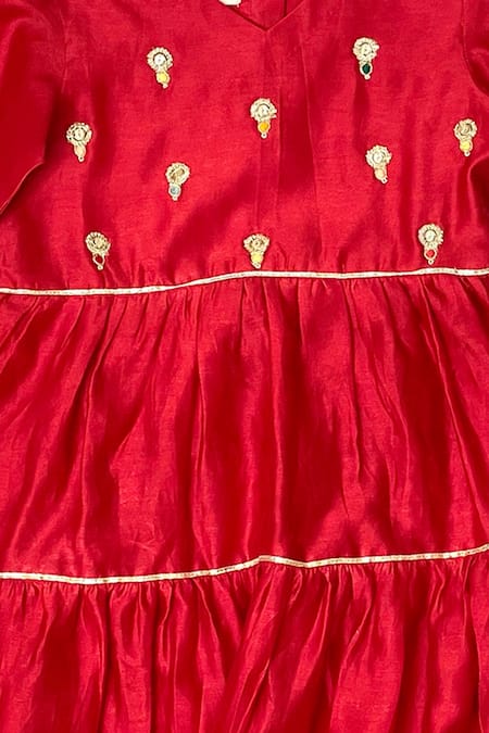 Bagichi Chanderi Silk Anarkali Set 